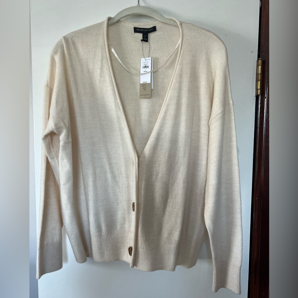 Banana Republic boyfriend cardigan.
